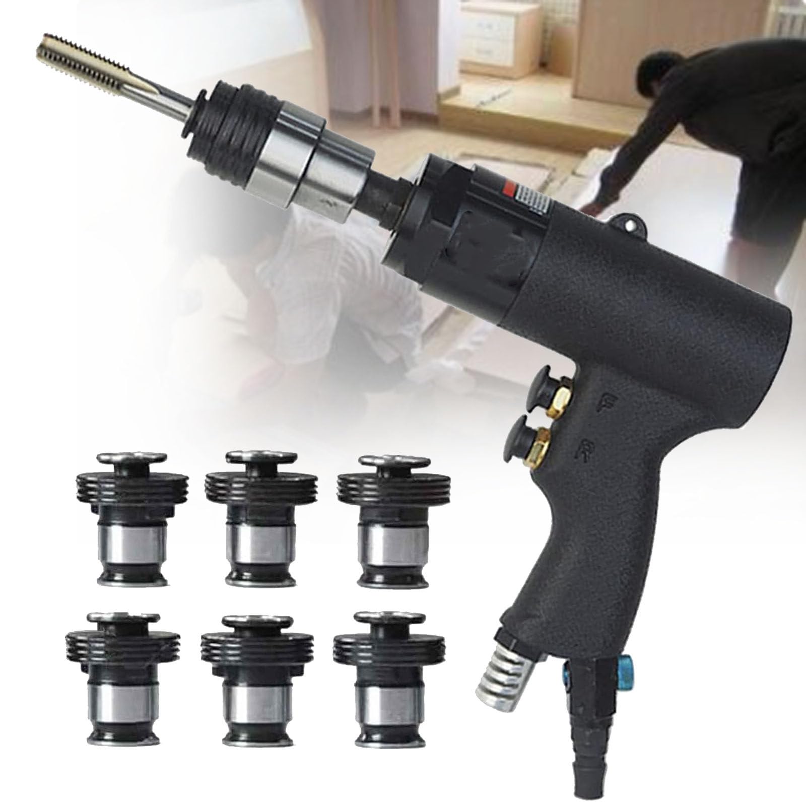 Set di trapani ad aria compressa,trapano ad aria ad alta velocità,maschiatrice pneumatica,pistola di maschiatura pneumatica,maschiatore manuale professionale portatile