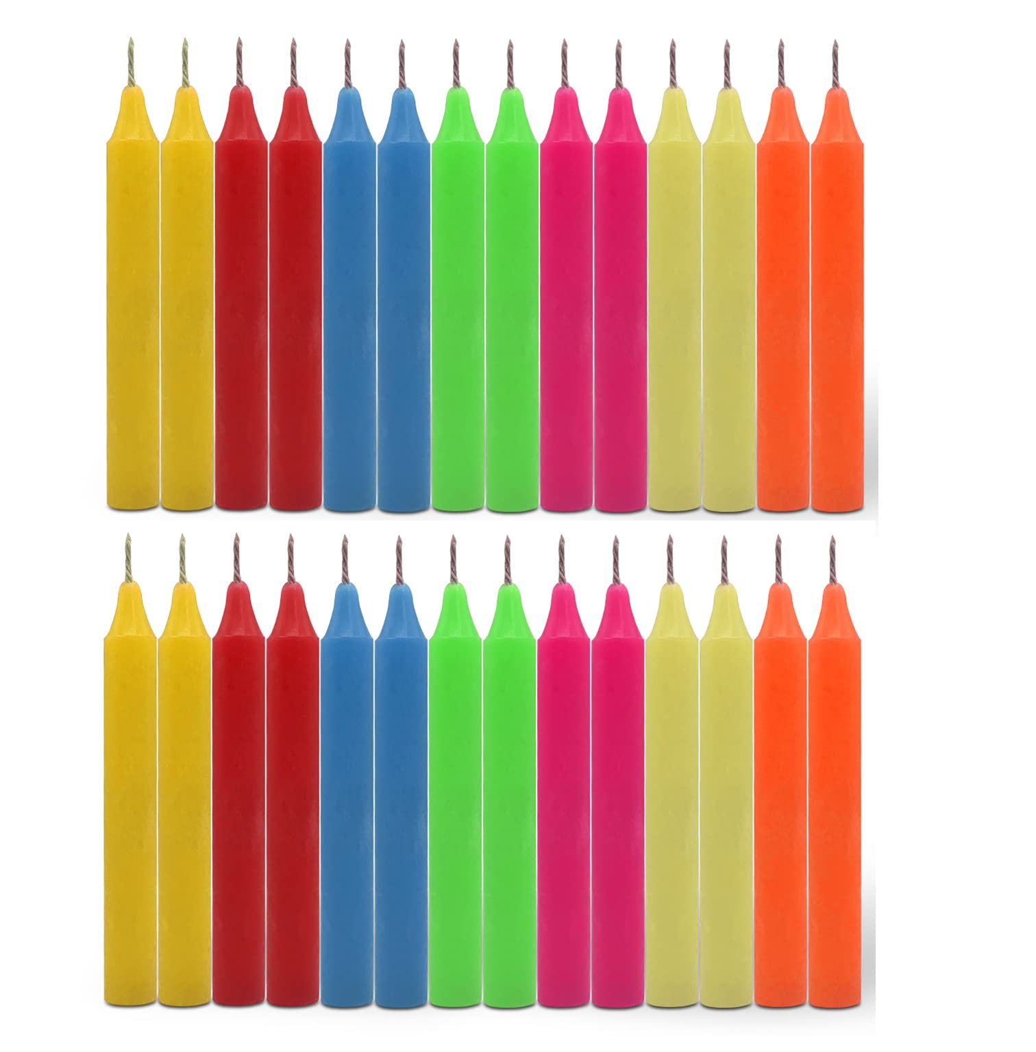 Aura Decor Unscented Pure Wax Stick Candle Pack of 20 (Yellow) thumbnail 7