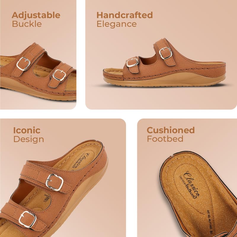 Image of WALKAROO Women's Slip On Comfort Sandals - WLP74008