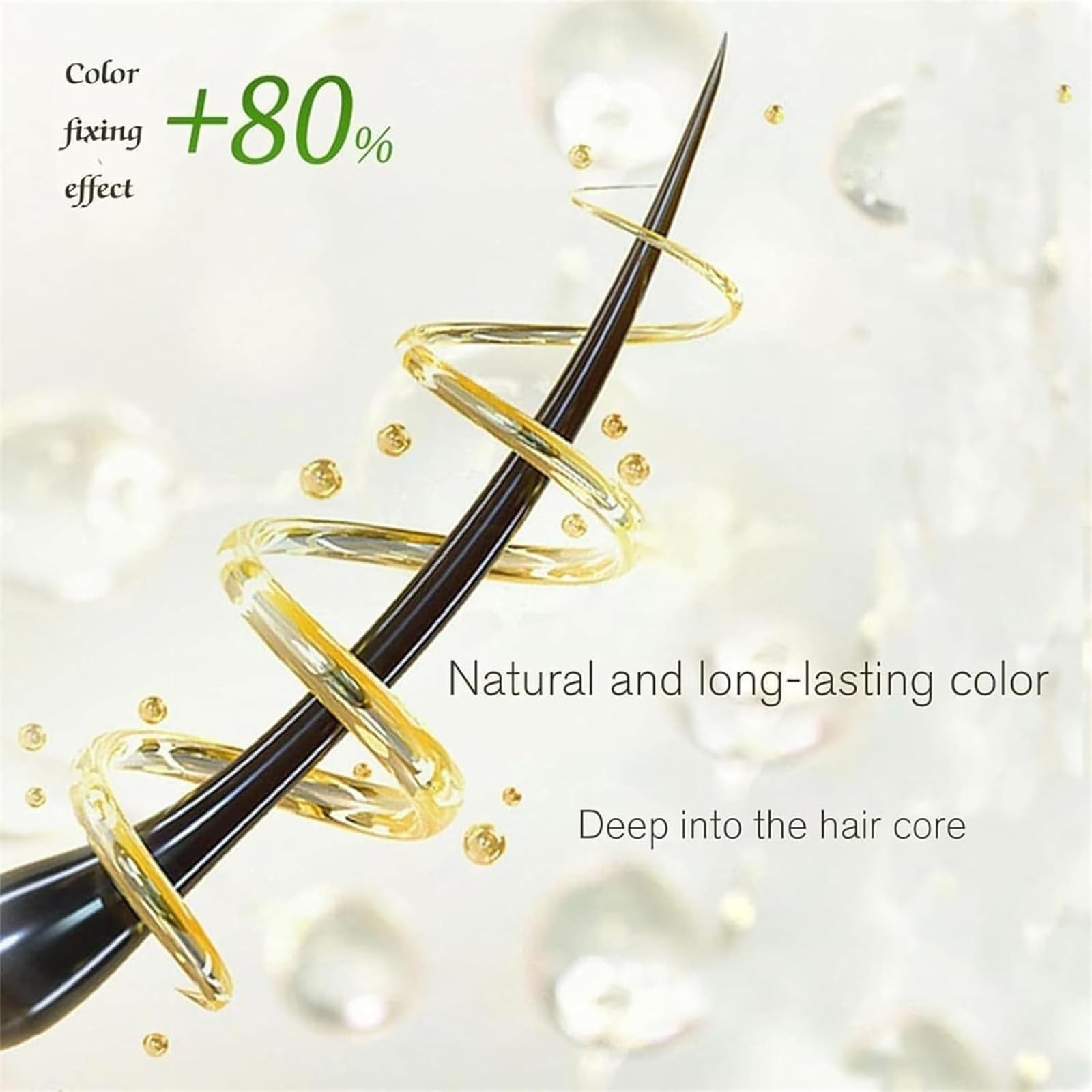 Langlebiger Schaumhaarfarbstoff, Bubble Hair Dye Shampoo, schnell wirkende Blasenhaarfarbstoffe, reiner Pflanzenextrakt für graue Haarfarben Blasenfarbstoffe, einfach zu bedienen (Black)
