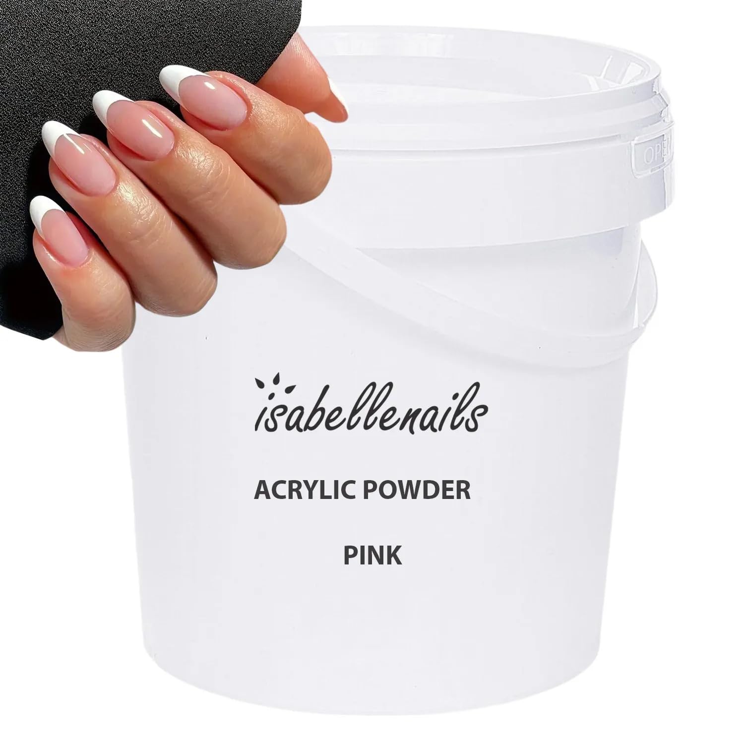 Isabellenails Polvere acrilica per unghie – Polvere acrilica professionale per unghie estensione acrilico unghie (rosa, 1 litro)