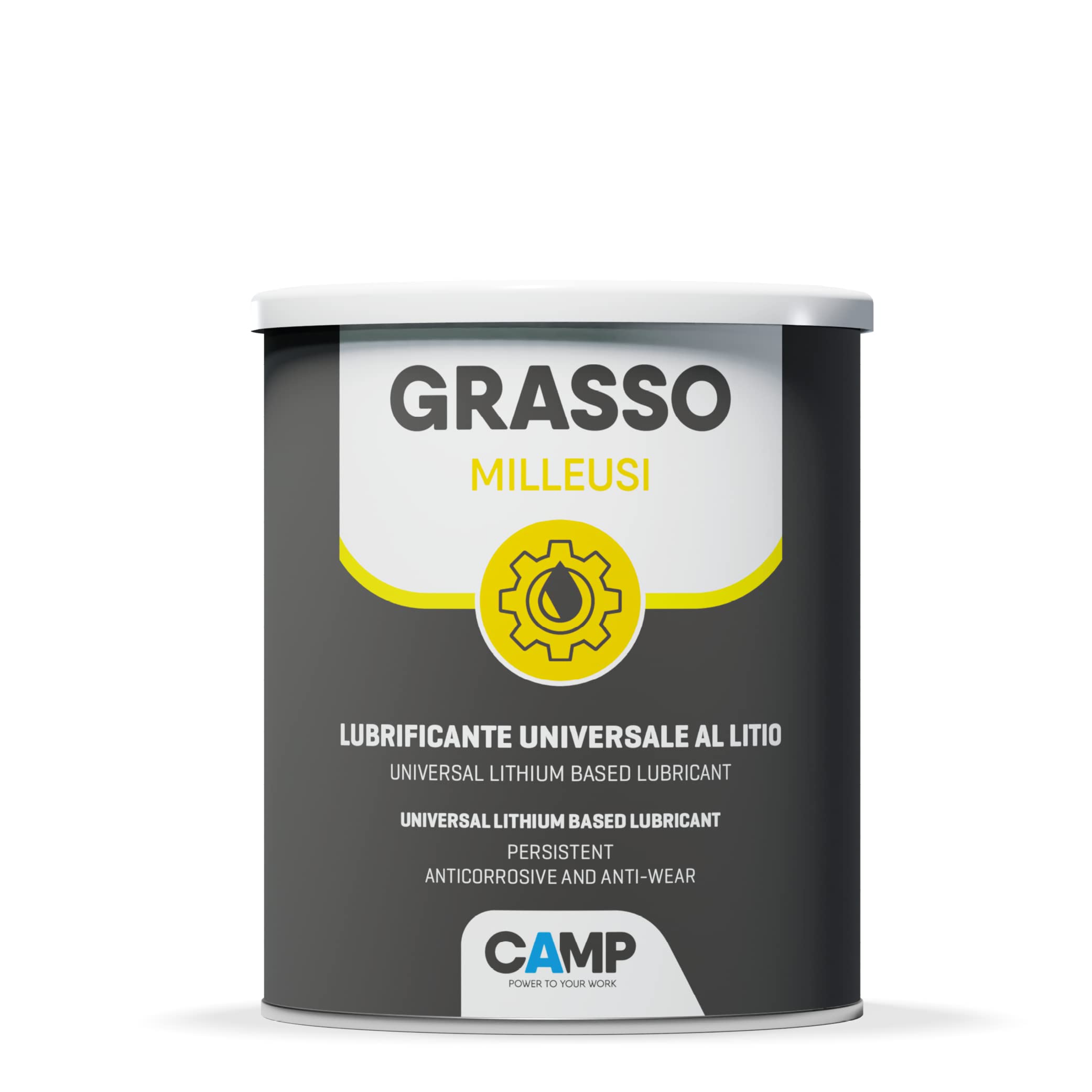 CAMP Grasa multiusos de litio NLGI2 de alto rendimiento, protege contra el óxido y la corrosión, 6 x 1 kg