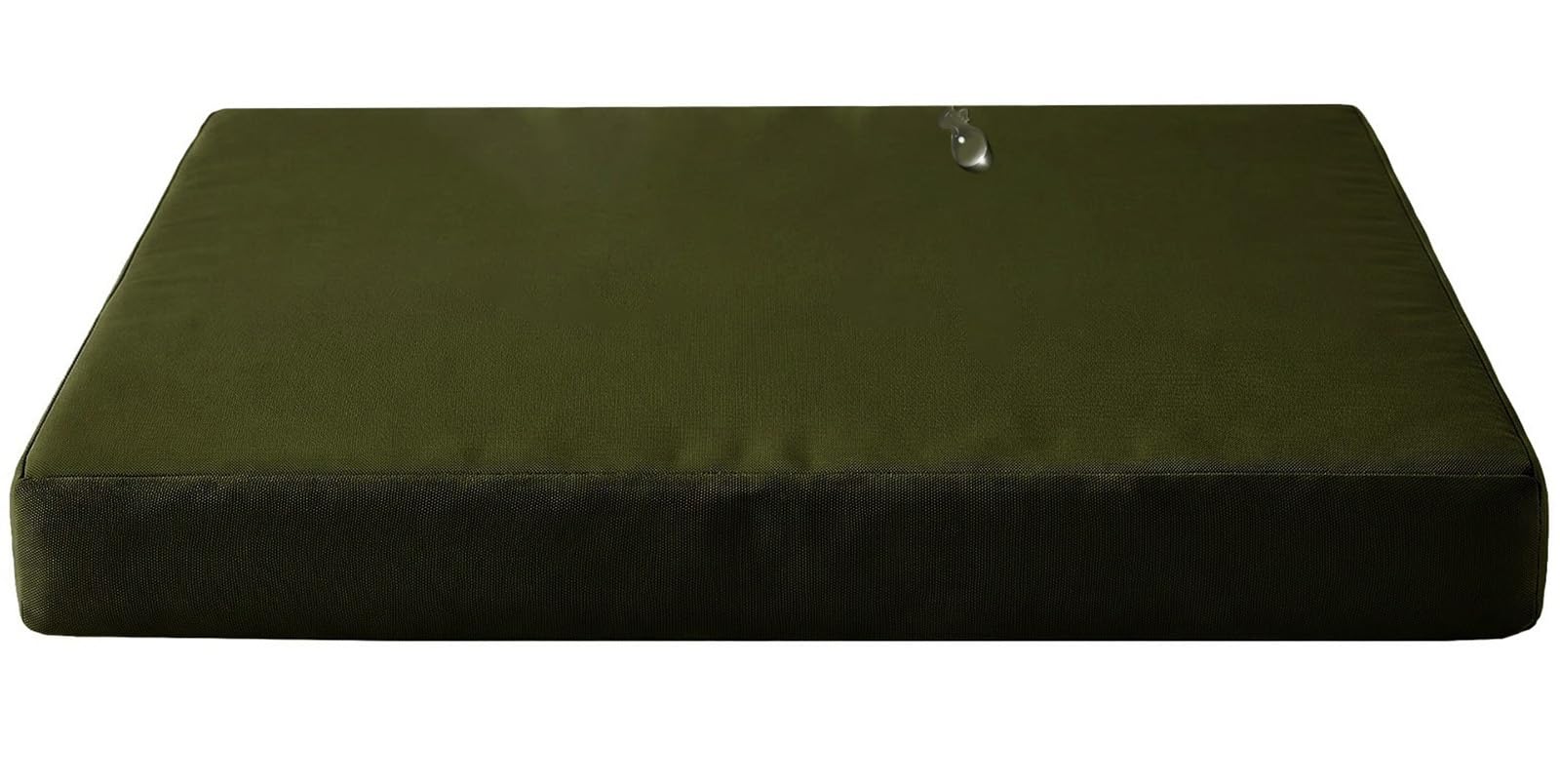 Bench Seat Cushion Outdoor Floral Waterproof 80%, Indoor Replacement Patio Furniture Long Cushion with Filling, Bench Seat Pad for Porch Swing Garden Sofa Settee(Dark Olive,100x55 cm 39x22 in)