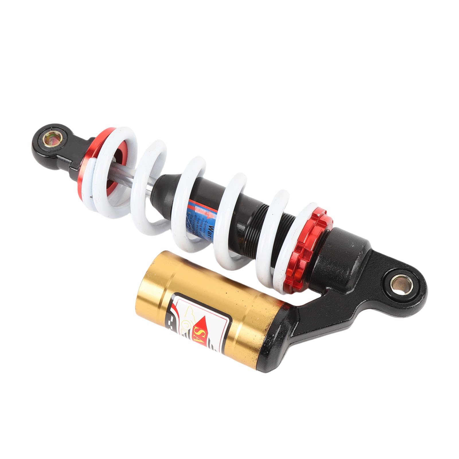Dilwe 250mm Regulowany Amortyzator Motocyklowy Amortyzator Zawieszenia Sprężynowego ze Stopu Aluminium 10mm Otwór Montażowy Regulowane Tłumienie dla Quada ATV Motor Terenowy Gokart Skuter