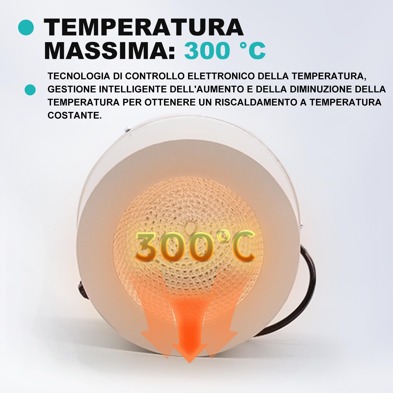 JOANLAB Mantello Riscaldante Magnetico da 1000ml, Agitatore Magnetico da Laboratorio Termostato 350W, Display Digitale, Sonda Temperatura e Timer