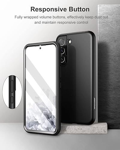 Miniatura 4 de SURITCH Funda para Samsung Galaxy S22, protector de pantalla integrado Protección de cuerpo completo a prueba de golpes, resistente, delgada, suave,