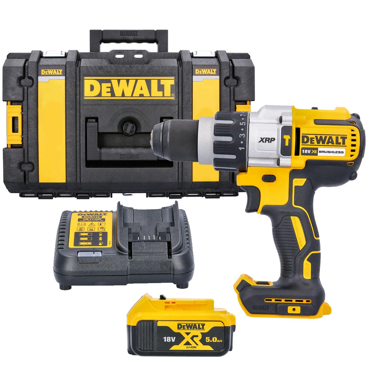Dewalt DCD996N 18V Brushless Combi Drill with 5.0Ah Charger & Case