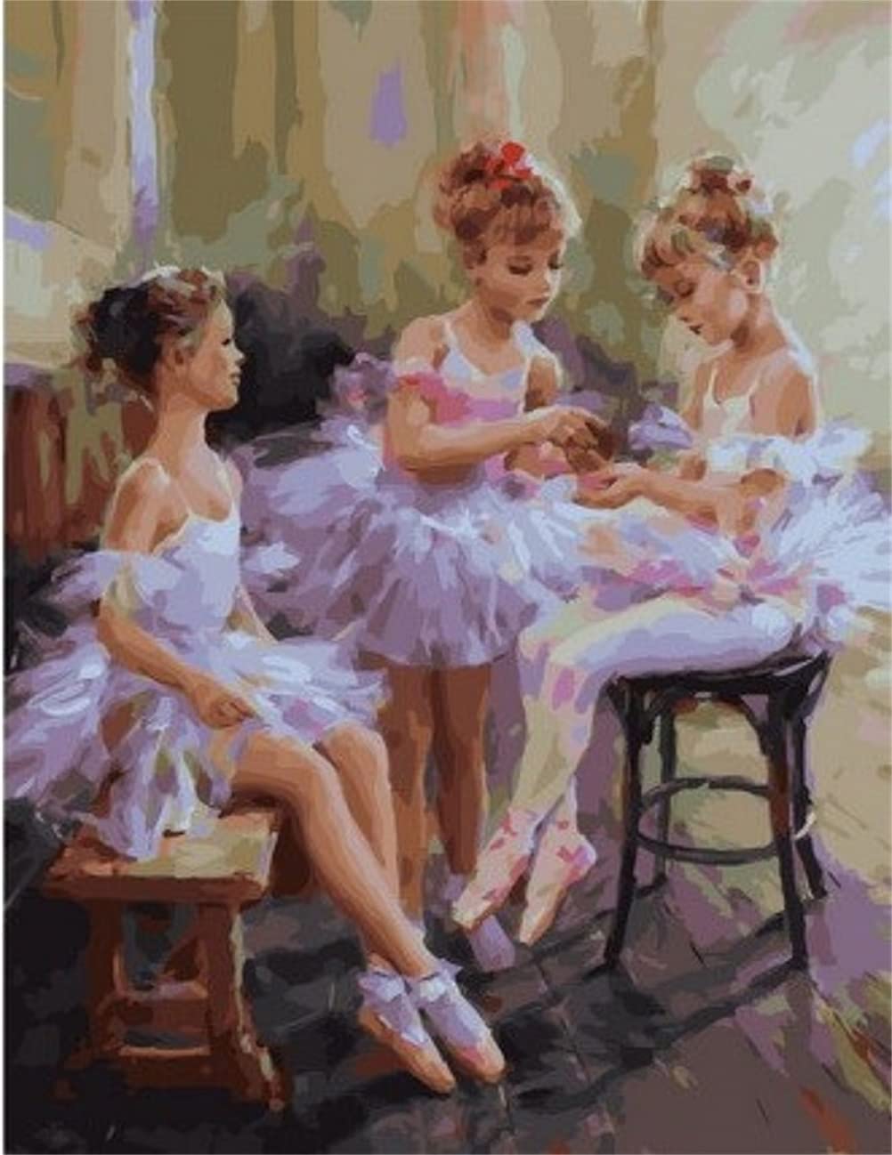 Amazon.co.jp: Meecaa Paint by Numbers バレリーナガールキット