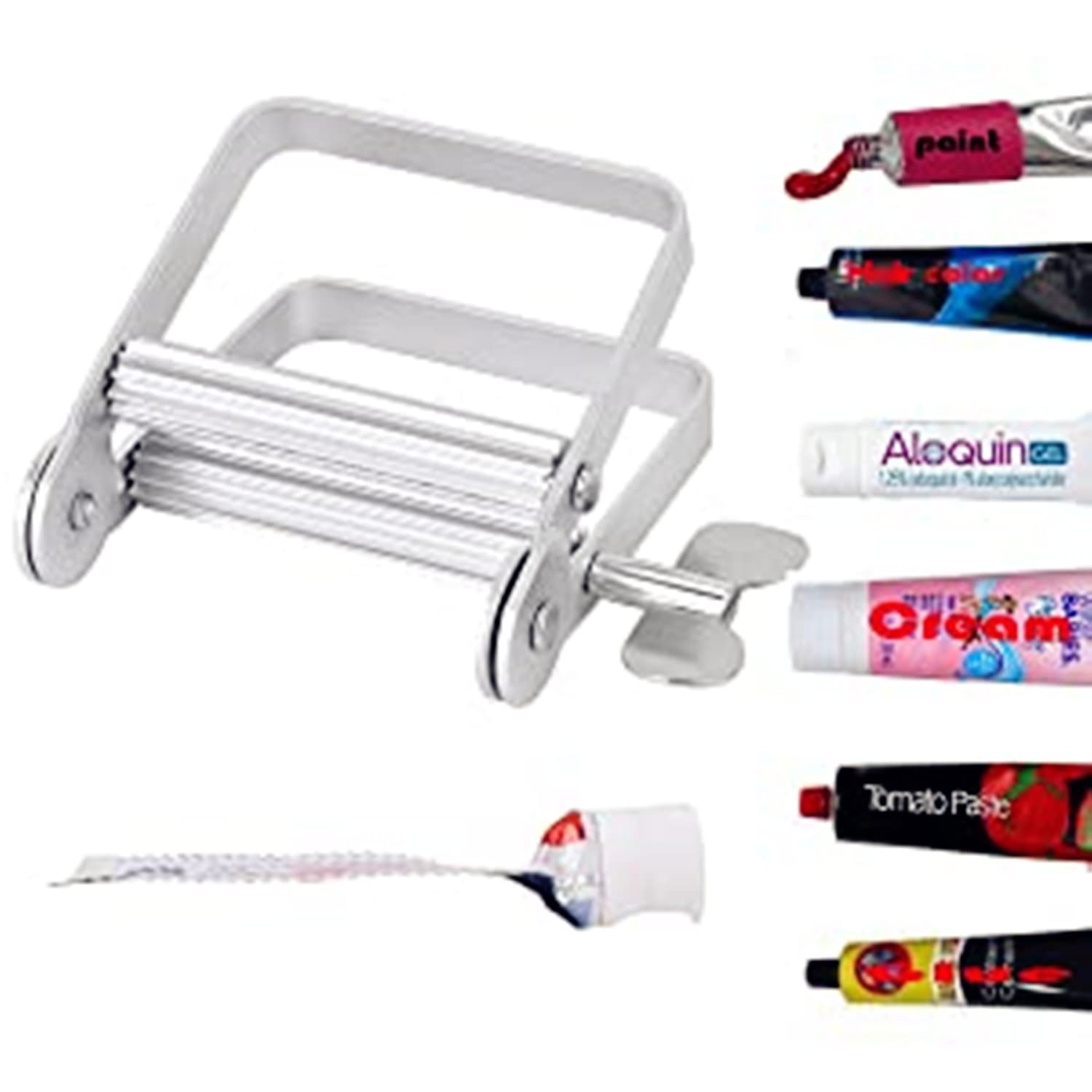 VICMAT Tube Squeezer Metal Tube Squeezer Machine, Toothpaste Cream Hand Lotion Tint Cream Tube Press Set, Squeezer Device for Toothpaste - Image 2