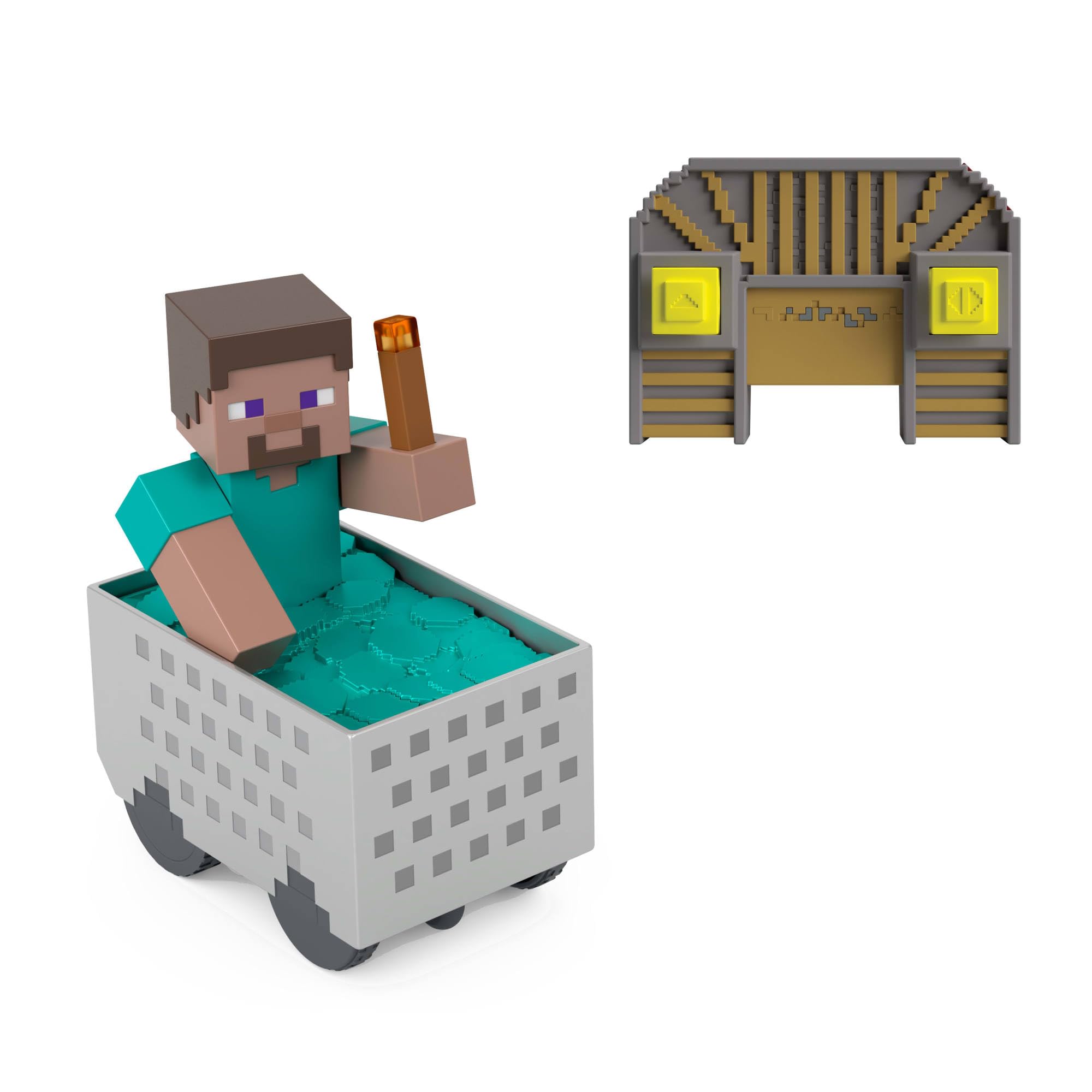 Mattel Minecraft Zdalnie sterowany wagonik ze Steve'em