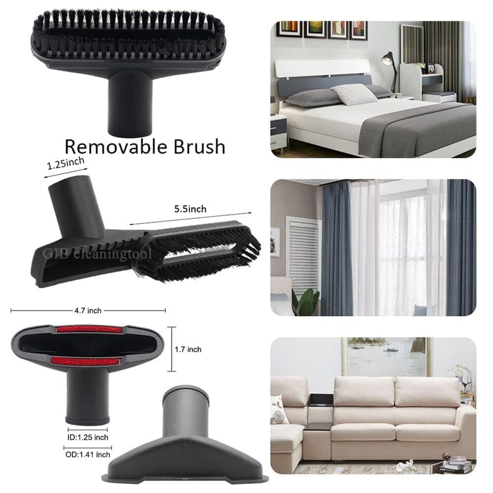 9 accesorios de aspiradora de limpieza del hogar para accesorios de aspiradora de tienda – Adaptador de manguera de vacío de 2 1/2 pulgadas a 1 1/4 pulgadas, adaptador de 1 7/8 a 1 pulgada para