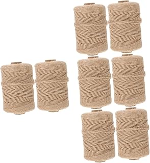 OSALADI 8 Rolos De Fita De Corda De Juta Para Presentes De Decoração Vintage Cordão De Juta Natural Cordão De Cordão De Natal Cordão Para Fazer Cordão Para Fazer Joias Cordão Decorativo