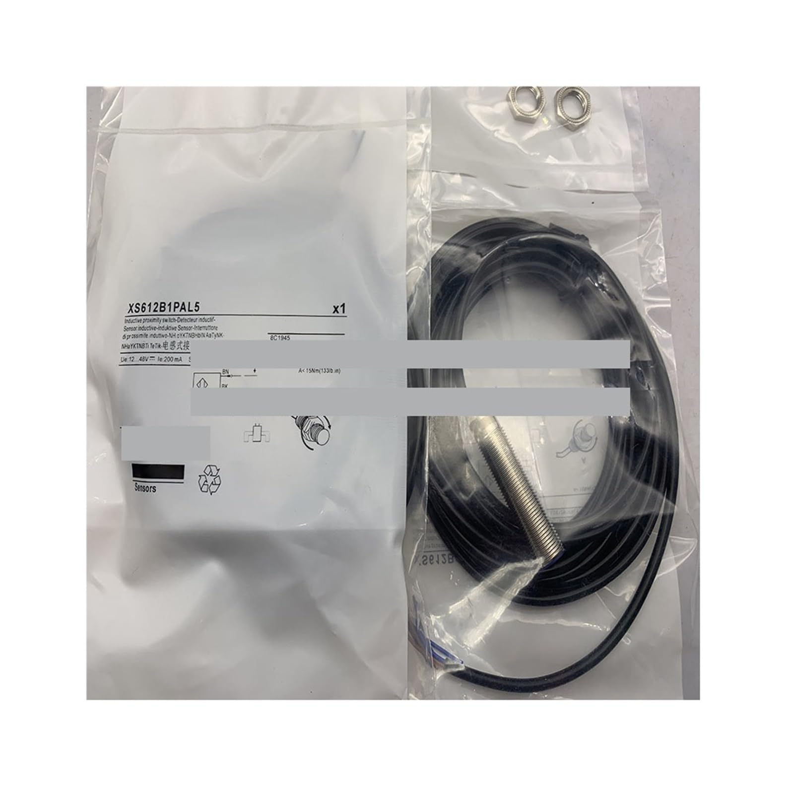 Détecteur inductif XS618B4MBL2 - Haute durabilité laiton