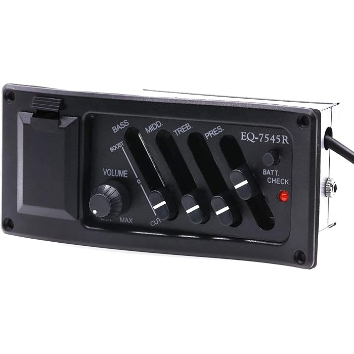 Buy kh Acoustic Guitar 4 Band Tuner Preamp Equalizer Pickup EQ7545R