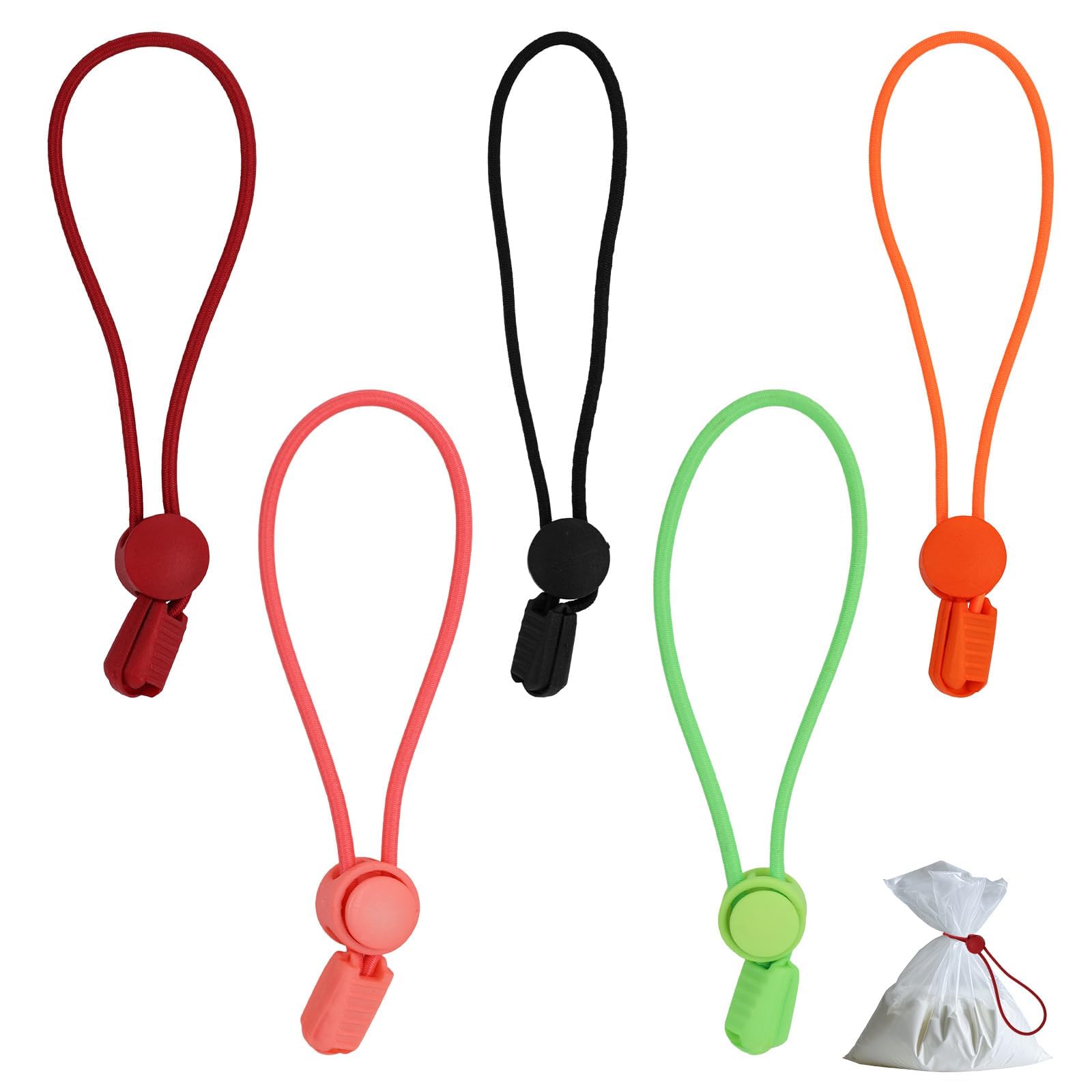 5Pcs Clay Tools Bag Ties, Adjustable Elastic Loop Ties for Bags, for Pottery Making Kit, Sculpting Tools, Organizing Ceramic Tools, Securing Shopping Bags, Bundling Clothes, Managing Cables-image-38