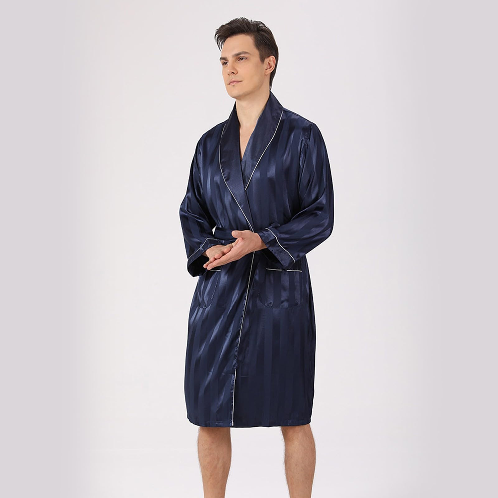 Generico Accappatoio Uomo Microfibra, Accappatoio Unisex Adulto Bicolor con Cappuccio,Accappatoi Uomo Donna Morbidi Puro Cotone Accappatoio Uomo E Donna Coppia per Viaggio Piscina Palestra Morbido