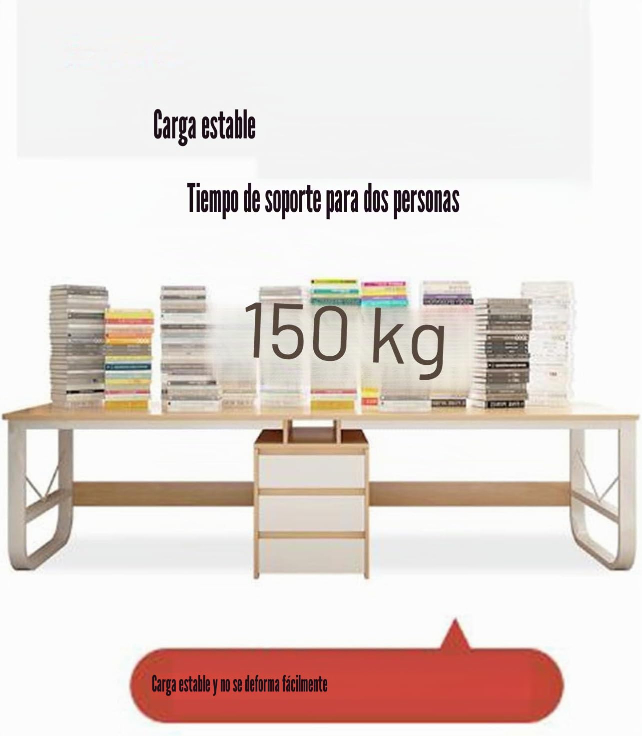Mesas dobles, mesas de computadora súper largas, mesas con cajones, estaciones de trabajo dobles en oficinas familiares, mesas de computadora de madera grandes, escritorios A,200CM