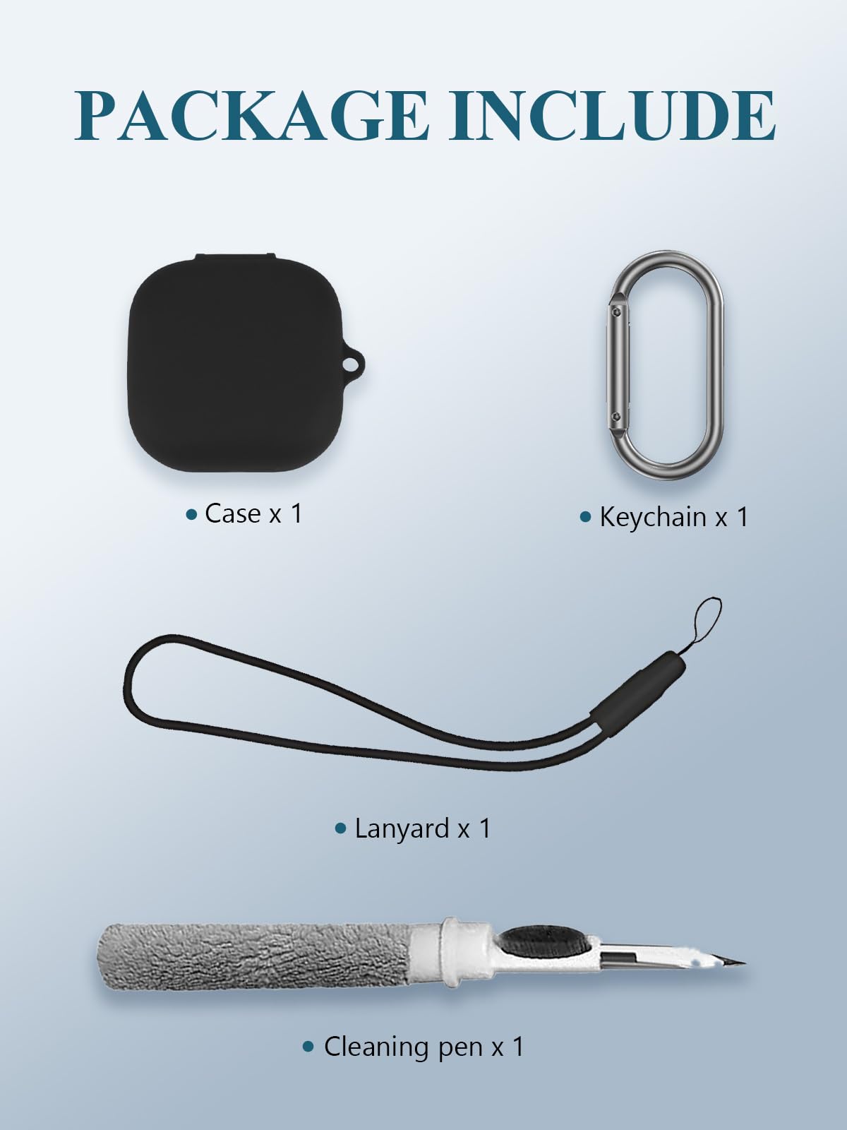 Case for SHOKZ OpenFit 2 Open-Ear Headphones, Soft Silicone Protective...