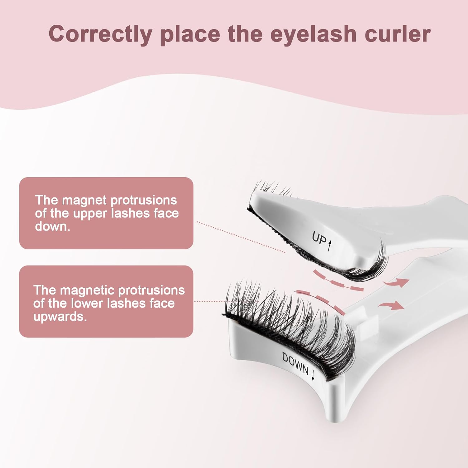 Magnetic Eyelashes-Reusable Fake Lashes with Applicator,No Eyeliner & Glue, Natural Look, 2 Pairs, Easy to Wear and Remove - Image 4