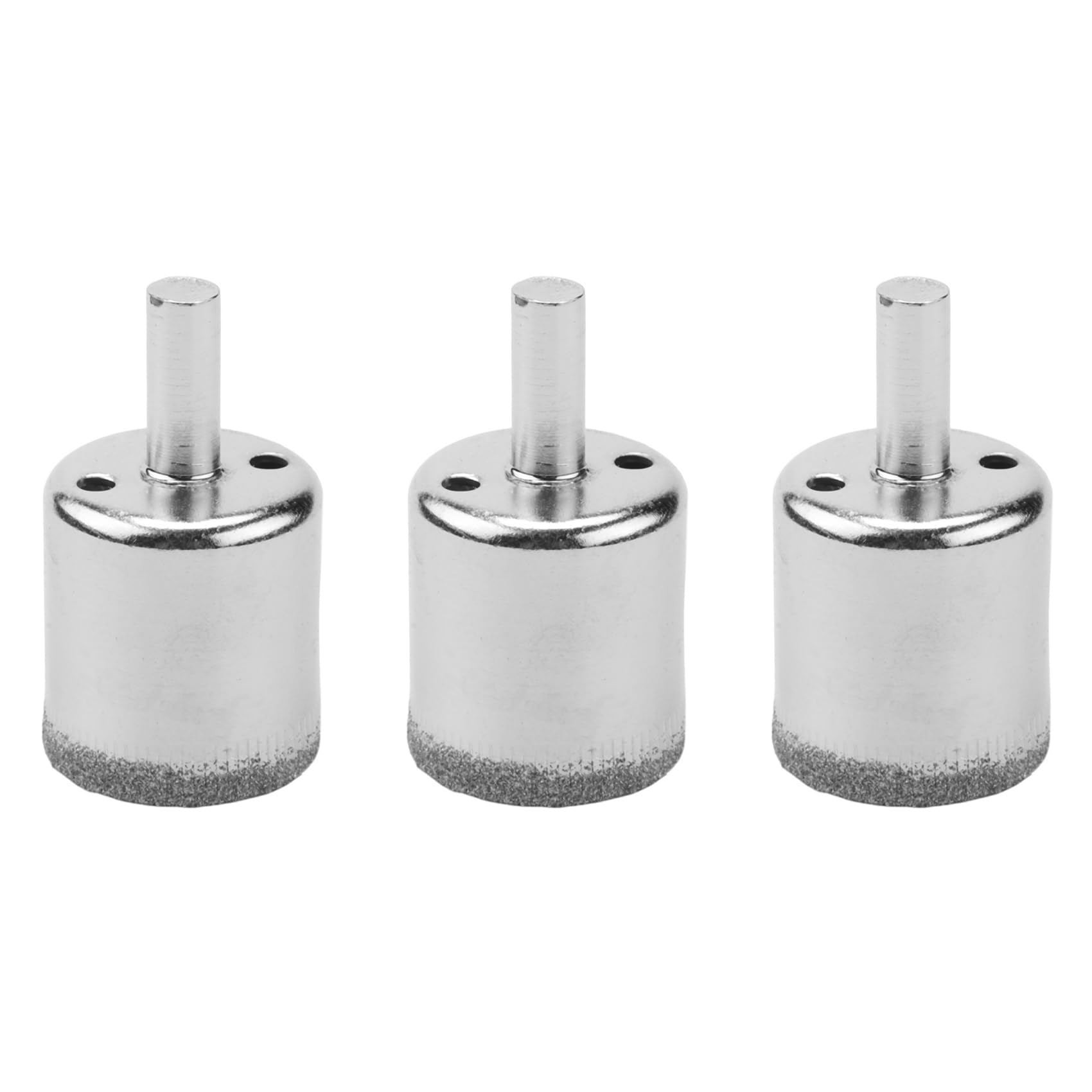 Jnchdghwa Silver Tone 3Pcs 30Mm Tipped Tile Ceramic Glass Hole Saw Drill Bit
