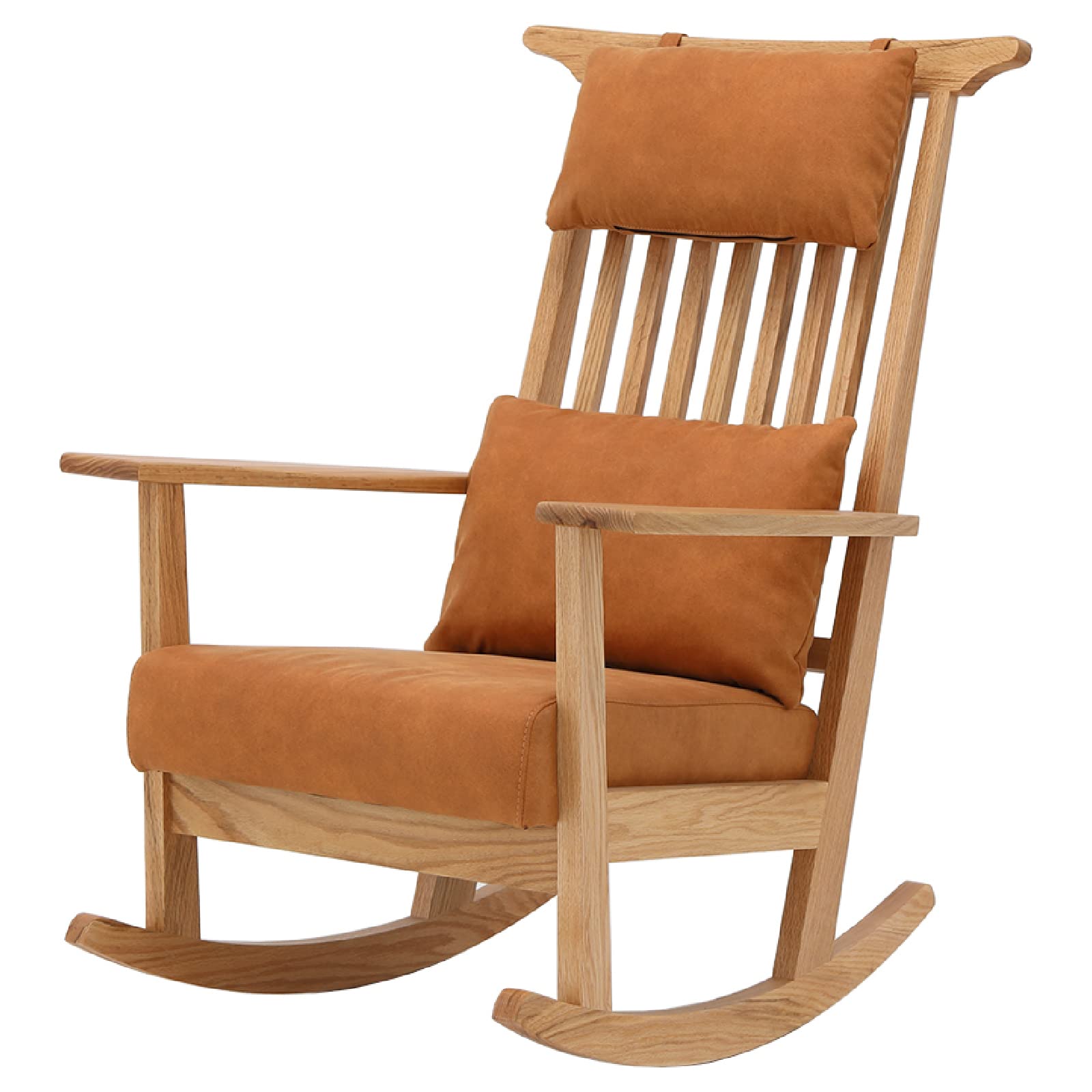 Amazon｜tac INTERIOR ロッキングチェア 木製 天然木 レッドオーク