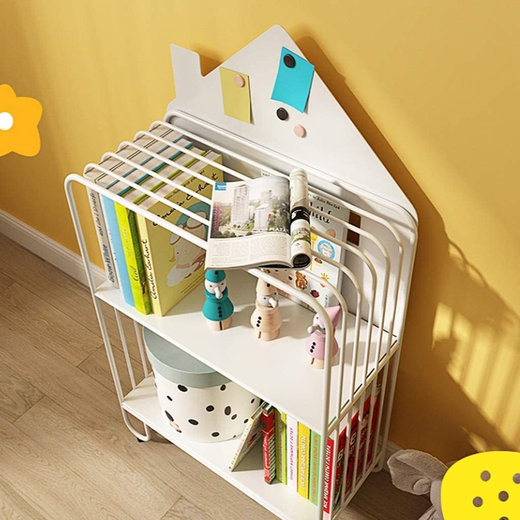 本棚 カラーボックス 書架 書棚 本箱 オープンシェルフ付きの鍛造鉄製