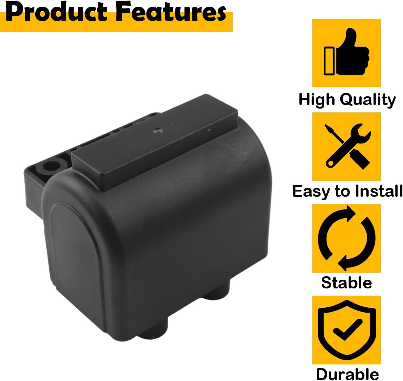 31614-83 31614-83A Ignition Coil Compatible with Harley-Davidson Big Twin & Sportster 883/1200 1984-2003, Compatible with FXST FXD FXR FLHT FLT XLH