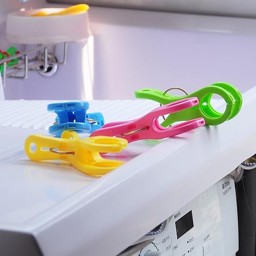 Miniatura 7 de Ecrocy broches de toalla para la playa tamaño gigante evita que tu toalla vuele con el viento para cuerdas de ropas paquete de 8