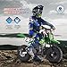 Mini Kid Dirt Bike, 49 CC 2-Stroke Gas Bike with Off-Rode Tire, Suspensions, Disc Brakes, Max Load 160Lbs, Up to 20Mph, EPA Approved (Green)