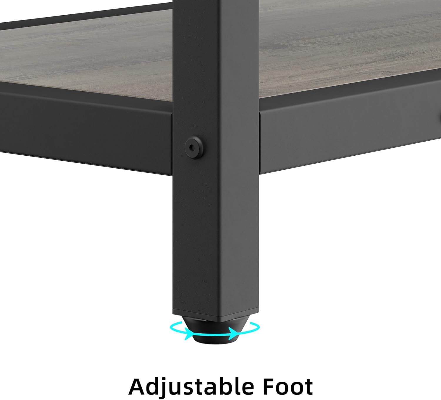 Industrial Hall Tree with Bench - 72 Inch Metal Frame Coat Rack with 8 Hooks - Shoe Storage Shelf - Space-Saving Entryway Organizer for Hallway or Mudroom - Grey