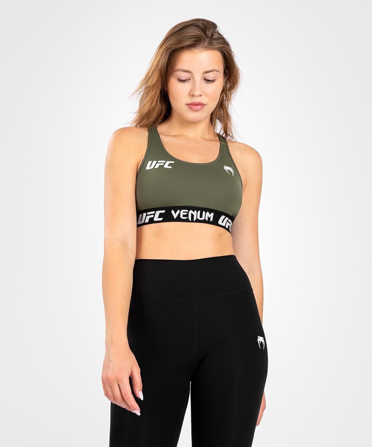 Venum UFC Authentic Fight Week Women's Weigh-in Sports Bra - Khaki - X-Large