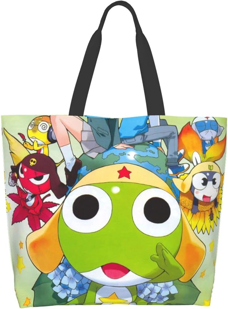 Amazon | [MINIER] ケロロ軍曹 エコバッグ レディーストートバッグ