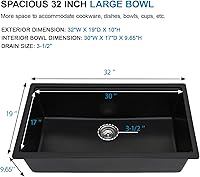 Vista 55 de 18 Granite Composite Bar Sink - Donsdey 18”×16” Undermount Granite Kitchen Sink Black Quartz Classic Composite Under Counter Single Bowl Bar Prep RV