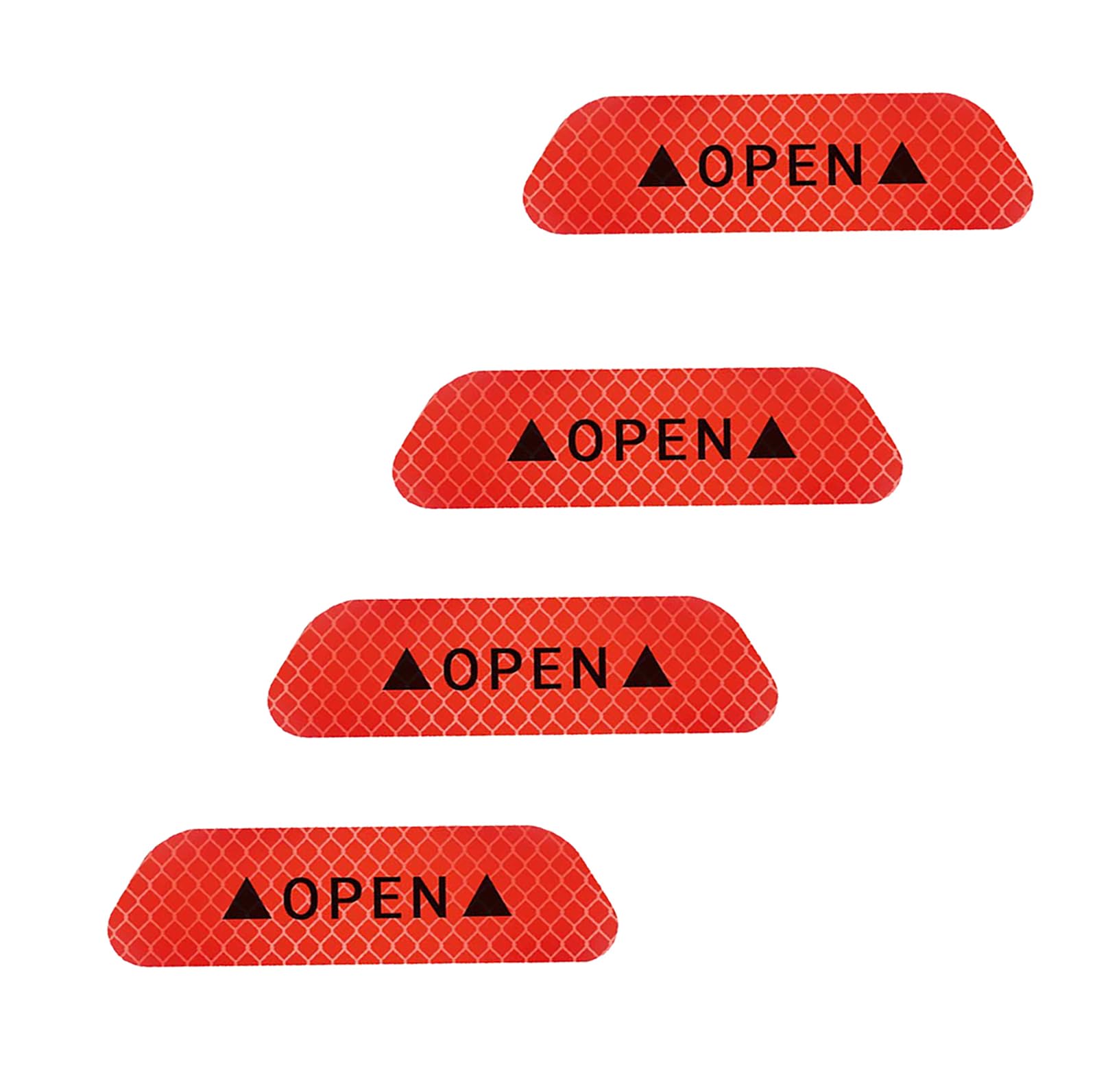 Duomama Enhance Nighttime Safety with Reflective Car Door Warning Stickers - Suitable for Truck, SUV, Van - Improved Visibility - 3.6 Inch Universal Auto Accessories