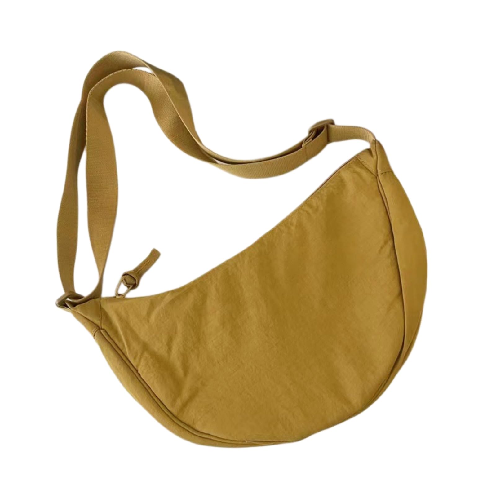 Schultertasche Solide Farbe Halbmond Crossbody Tasche, Große Kapazität Weiche Knödel Stil Reise Schulter Handtasche