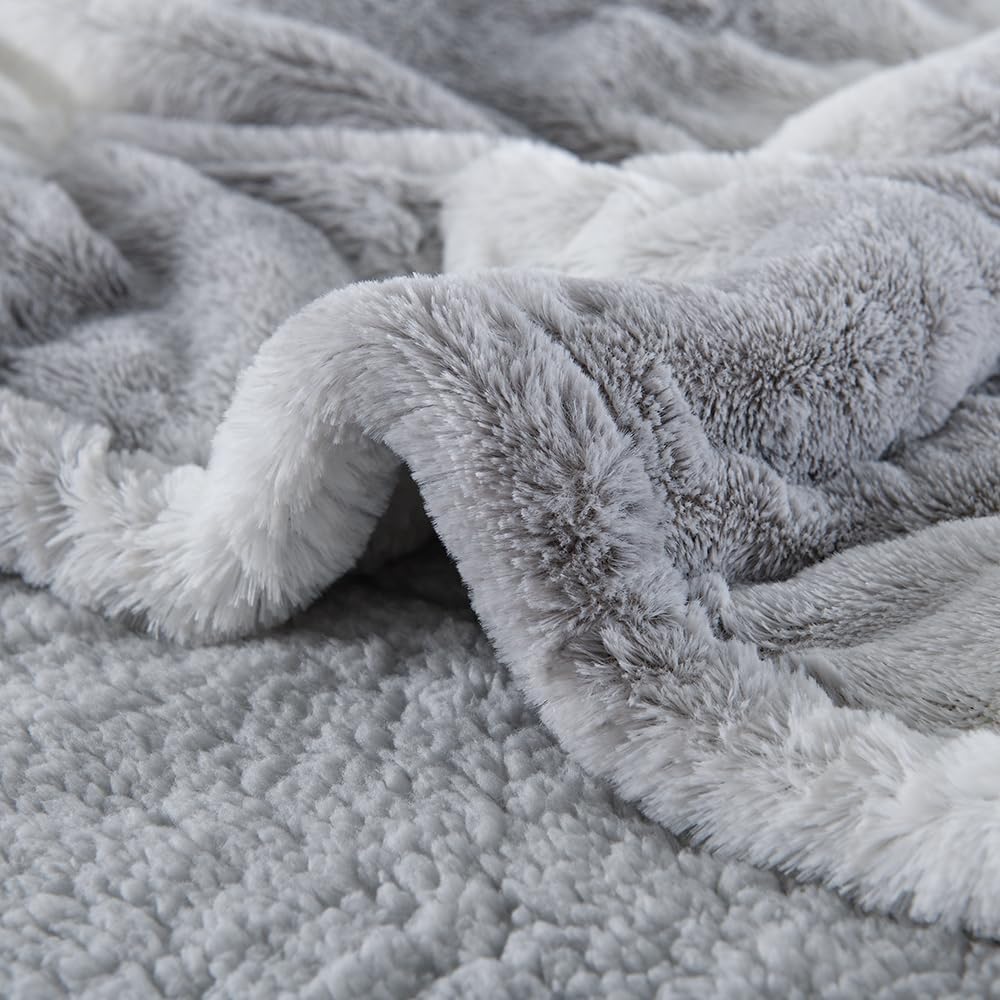 Bearhug Heated Blanket 6 Heat Settings Electric Blanket, 4-Hour Auto Shut-Off, Luxurious Faux Fur & Sherpa Dual-Sided Heated Throw, Machine Washable, 50 x 60 Inches, Gift-Ready Elegant Packaging - Image 9