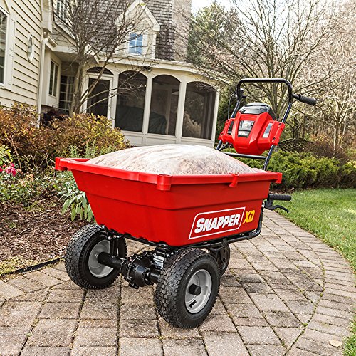 Snapper XD 82V MAX Cordless Electric Self-Propelled Utility Cart with 3.7-Cubic-Foot Cargo Bed, Battery and Charger Not Included