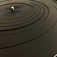 Vista 6 de Plataforma giratoria de goma universal de 12 pulgadas de silicona compatible con Audio Technica AT-LP120BK AT-LP-1200 tocadiscos