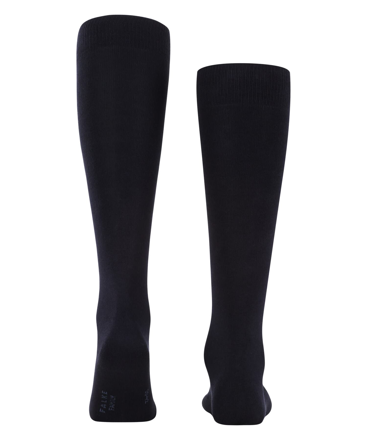 FALKE Mężczyźni Podkolanówki Family M Kh bawełna długie jednokolorowe 1 Para, Niebieski Dark Navy 6375, 43-46