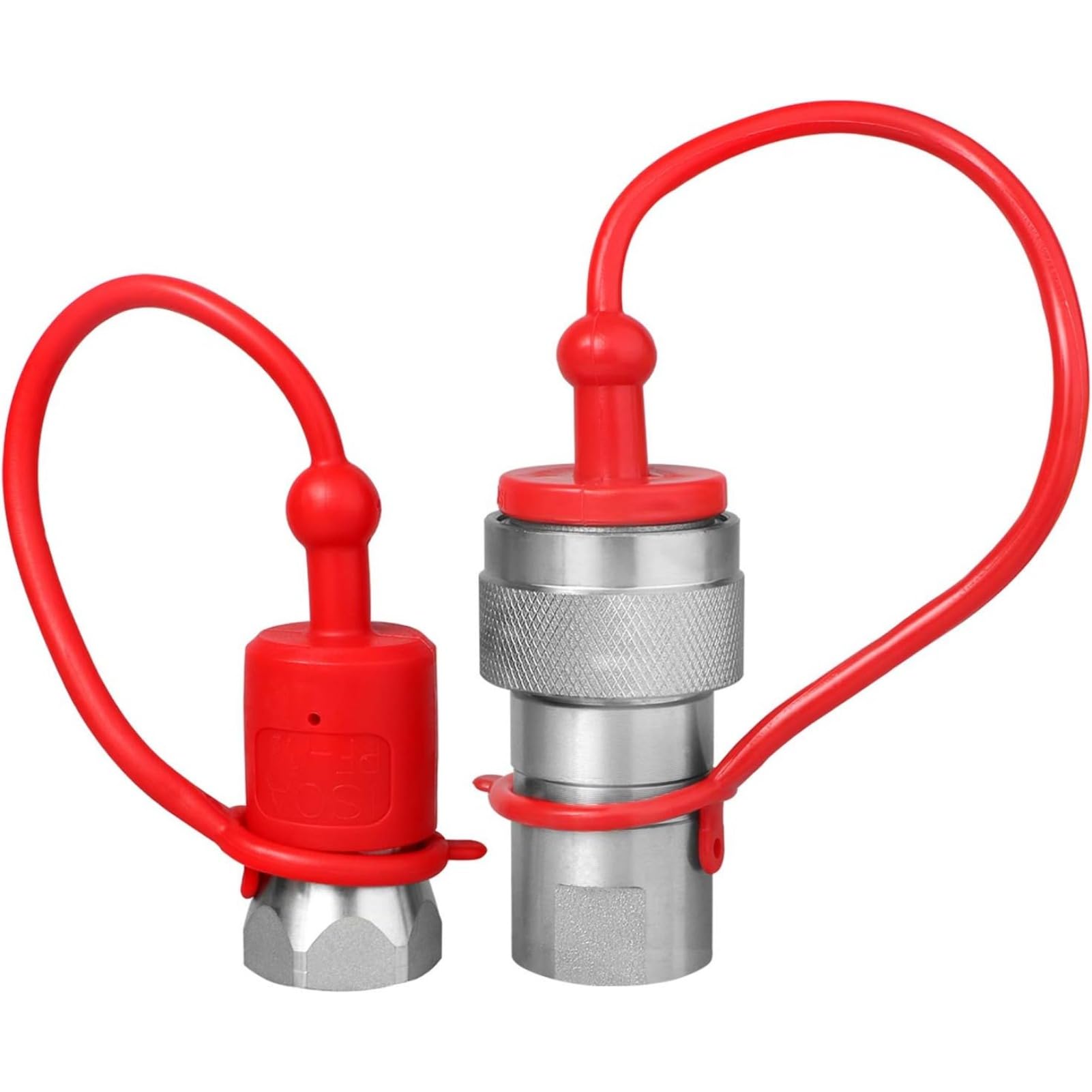 Raccords hydrauliques 1/2" Ag avec capuchons anti-poussière, style Pioneer ISO 5675 raccords hydrauliques Poppet pour tracteurs