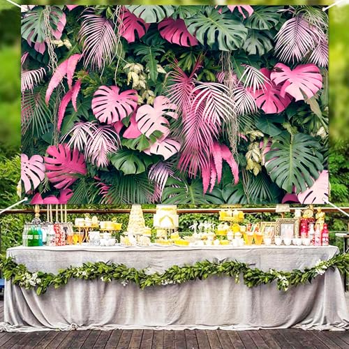 Fondo Fotográfico Jungla Safari 10x6 ft Rosa Tropical miniatura 5