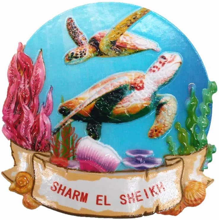 Magnete per frigorifero 3D Sharm El Sheikh Sinai Egitto, souvenir turistico, collezione di regali per la casa, cucina, decorazione, adesivo magnetico per frigorifero