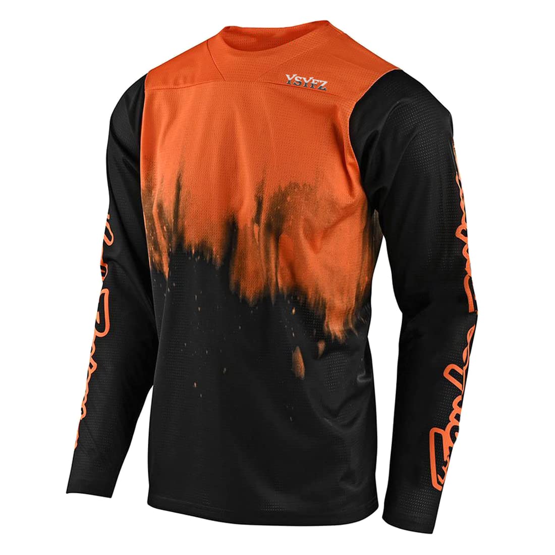 Maillot VTT Manches Longues – T-shirt Cyclisme, Polyester Respirant, Séchage Rapide – Pour Vélo, Moto, Sport Outdoor