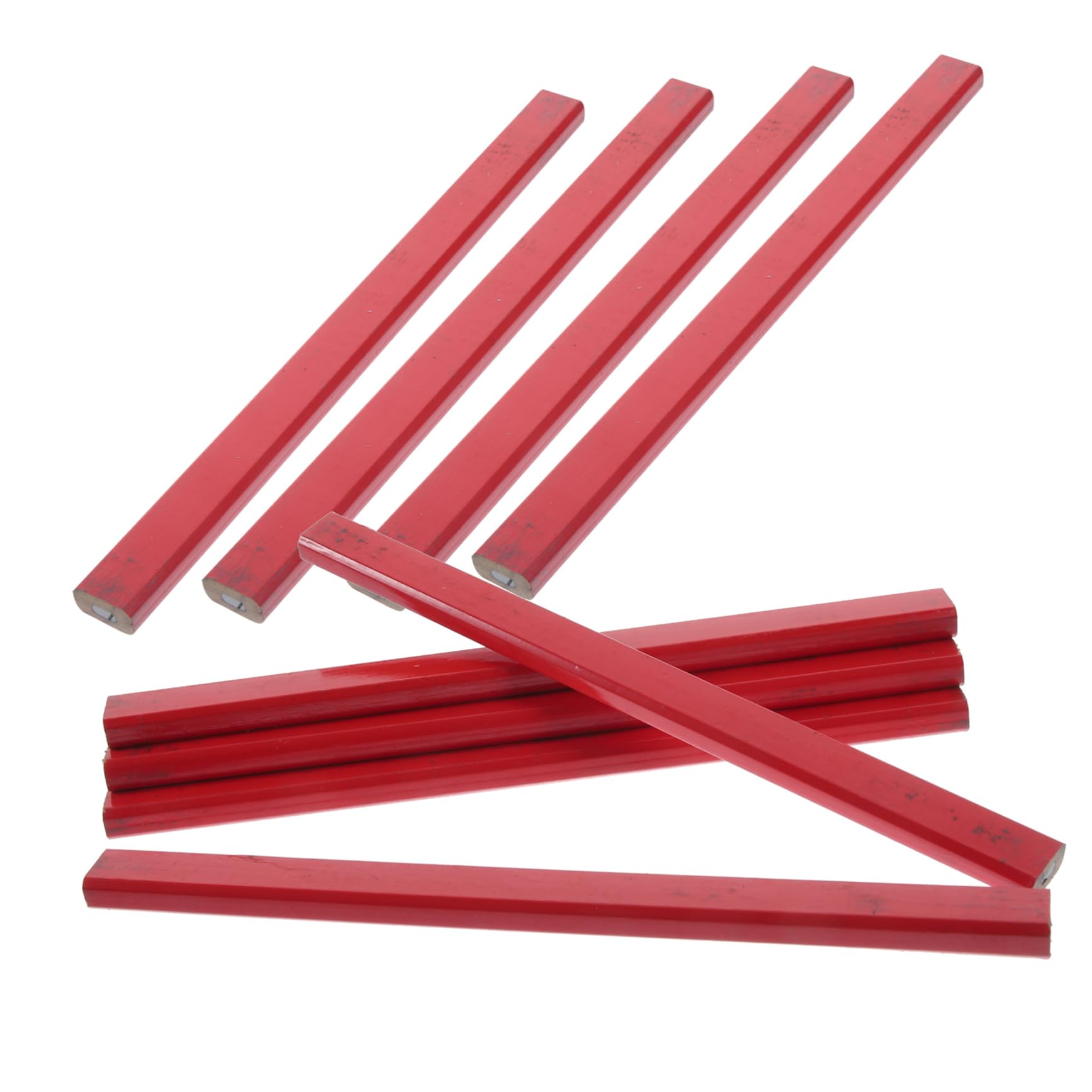 EXCEART 4 Set Matite Da Costruzione Lavoro Disegno Massa Lavorazione Del Legno Falegname Solido Costruttori Matita Sfusa Schizzo Rosso Di Legno 20 Pezzi*4