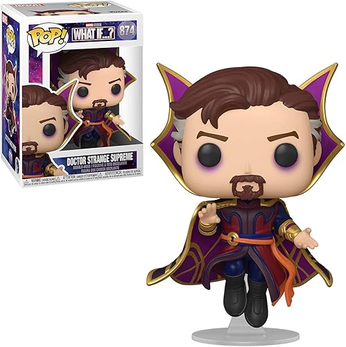 Miniatura 2 de POP Marvel What If - Figura de vinilo Pop de Doctor Strange Supreme Funko (incluye funda protectora compatible con Pop Box), multicolor, 3.75