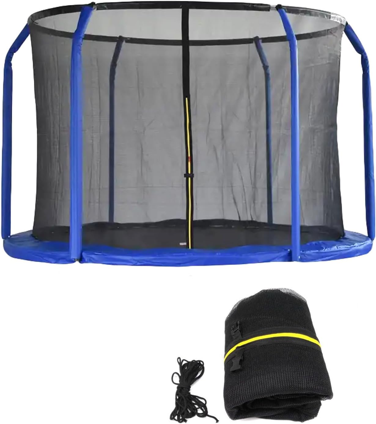 Replacement Trampoline Net, Safety Enclosure Net, for Anti Fall (NET ONLY),for 6 8 Arches Poles Round Frame Trampolines, Round Trampoline Protective Net