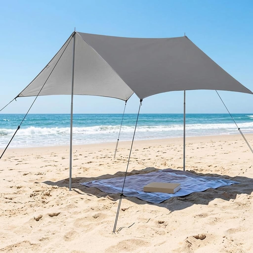 Campeggio Impermeabile, Poliestere, size to 1 | poliestere - picnic, include corde, picchetti - alluminio - impermeabilità 2000mm, per avventura, per pioggia