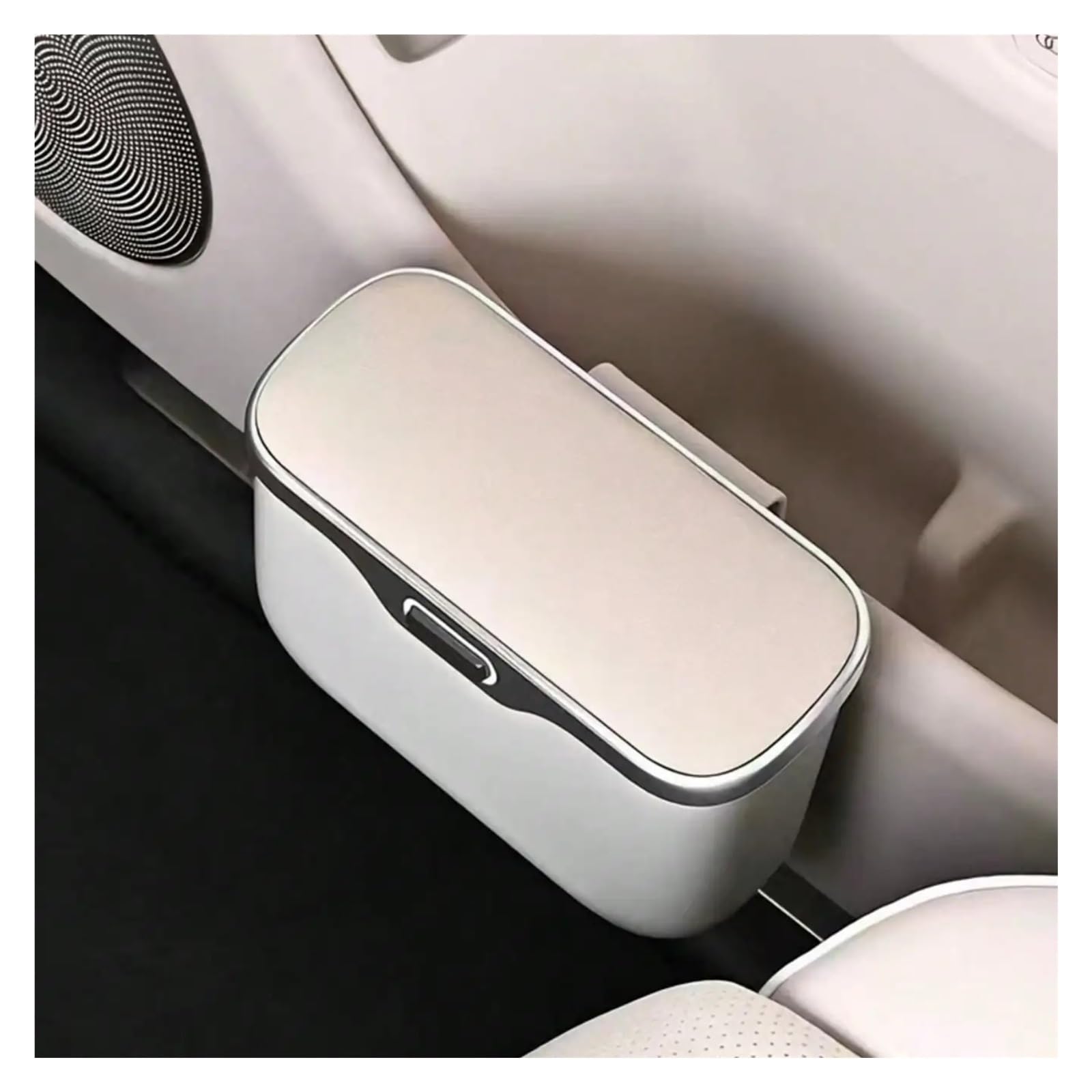 Auto Mülleimer Multifunktionale Auto-Mülleimer-Aufbewahrungsbox Fahrzeug Mülleimers | Aufbewahrungstasche aus ABS-Material(Black)