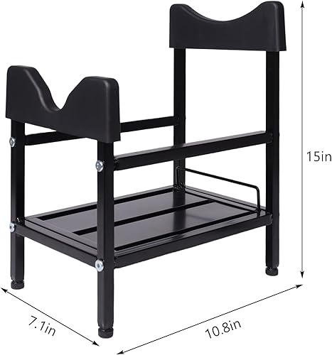 Miniatura 3 de Dispensador de jarra de agua de 5 galones con rueda, negro, FZ241125, metal y plástico, dispensador de agua, dispensador de bebidas por gravedad