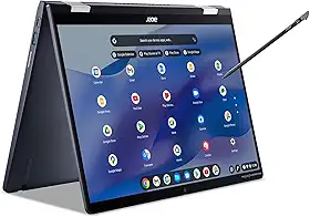 acer Chromebook Spin 714 CP714-1WN-53M9 Laptop Intel Evo Intel Core i5-1235U 35.6 cm 1920x1200 IPS Touch Display 8GB LPDDR4X 256GB SSD Wi-Fi 6E FHD MIPI Teclado retroiluminado para webcam Chrome OS